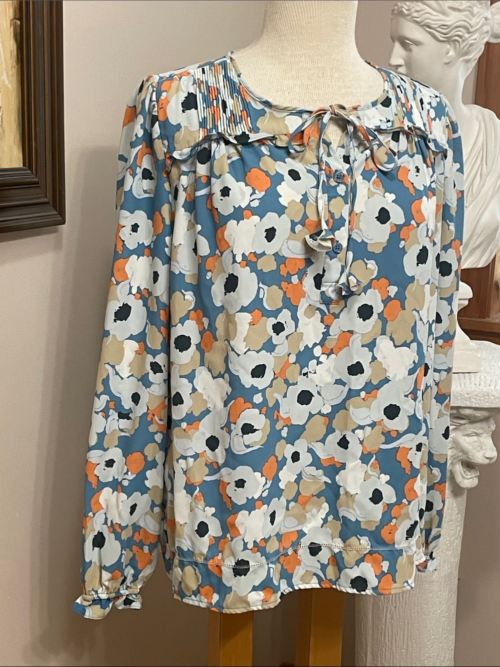 Joie Peasant Top Floral Fields S Boho Festival